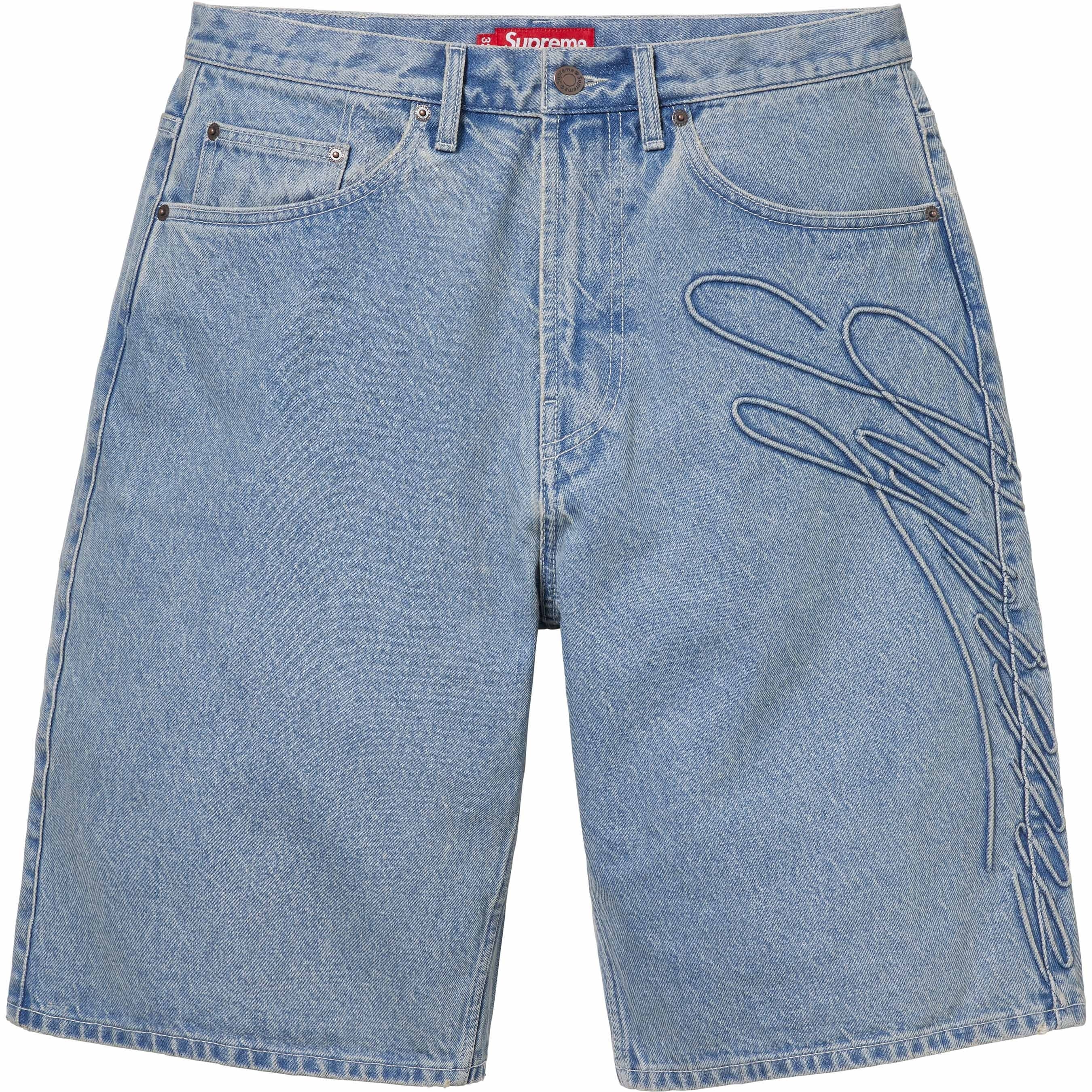Script Baggy Denim Short view 5